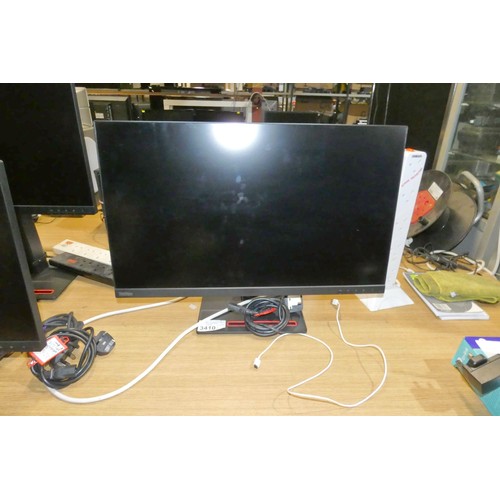 3410 - A 27 inch computer monitor by Lenovo type Think Vision T27i-10 with power cable - trade Tested Worki... 