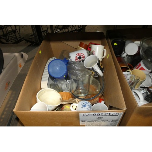 3122 - A quantity of various household items including crockery, an air bed etc. Contents of 1 shelf bay / ... 