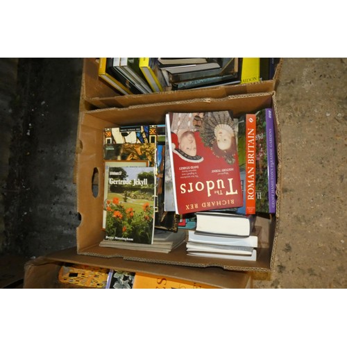 3167 - 6 boxes containing a quantity of various interesting books. Contents of 1 shelf