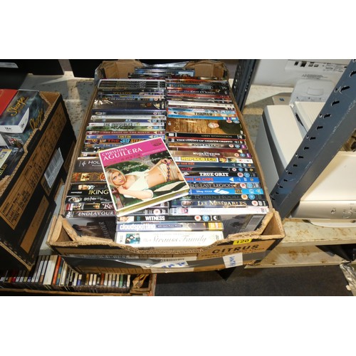 3321 - A large quantity of various DVDs & CDs, contents of 4 shelves