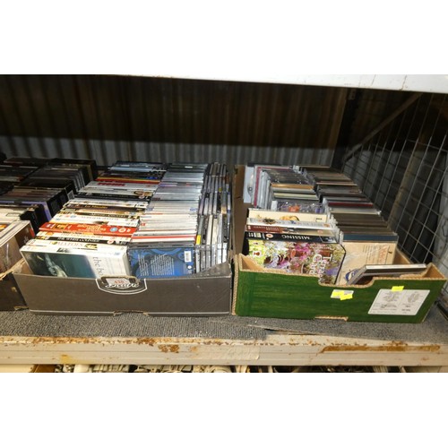 3327 - A quantity of various DVDs & CDs, box sets etc. Contents of 1 shelf