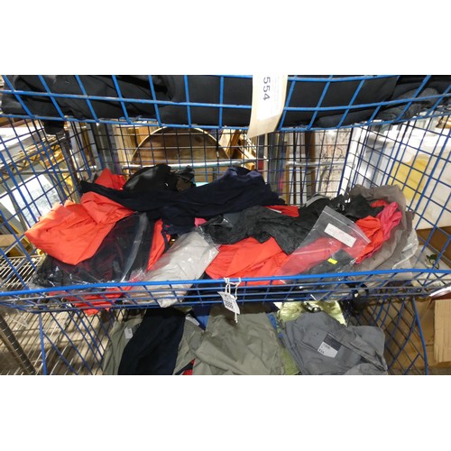 3555 - A quantity of various large shorts, contents of 2 baskets, baskets not included