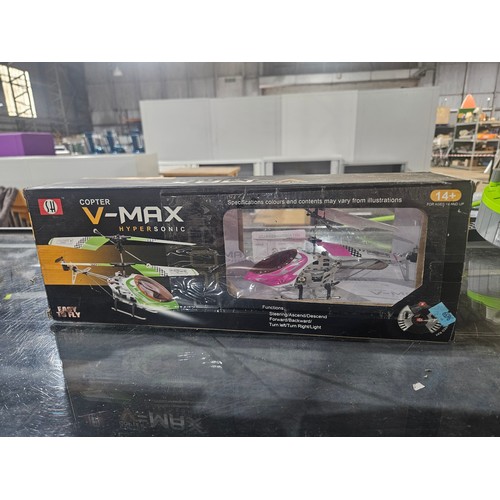 3676 - 1 x Copter V-Max hypersonic helicopter with handheld infrared ray remote control