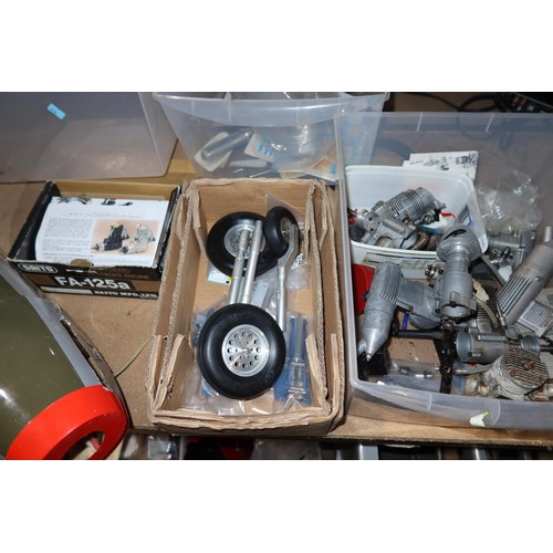 3670 - A quantity of various radio controlled equipment including a P51 body (no wings included), another a... 