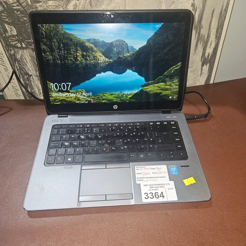 3364 - A laptop by HP type Elite Book with an i5 5th generation 2.2ghz processor, 8gb ram, 256gb SSD, runni... 