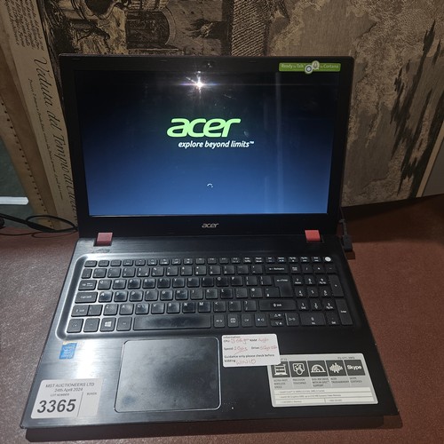 3365 - A laptop by Acer type Aspire F15 with an i3 5th generation 2.0ghz processor, 4gb ram, 512gb SSD, run... 