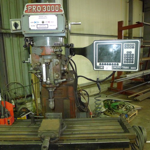 17 - A King Rich / XYZ PRO 3000 milling machine 3ph, table size approx 137 x 30cm, YOM 1996, fitted with ... 