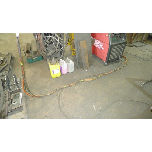 24 - A Murex Transmig 353 welder 3ph with a Murex Transmatic 4 x 4HD wire feed unit, 8m long leads, a MIG... 