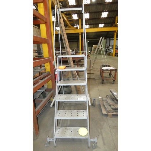 45 - A set of warehouse metal steps