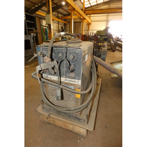 79 - 1 x Miller Interlas Roughneck 1F petrol engine portable welding generator 180amp, 230v, 3.5kva