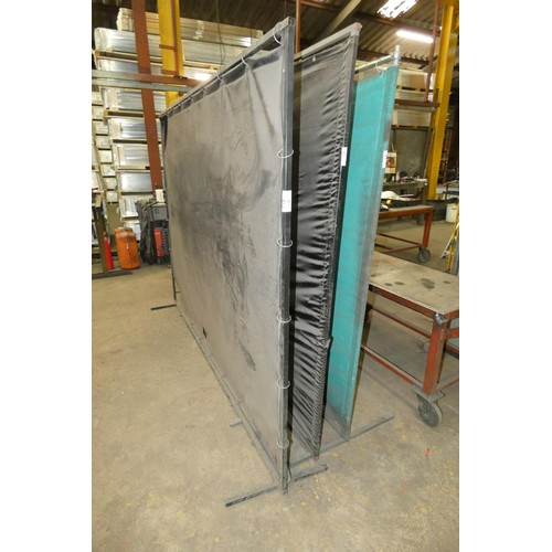 81 - 3 x welding screens - all approx 244 x 183cm