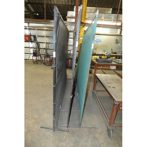 81 - 3 x welding screens - all approx 244 x 183cm