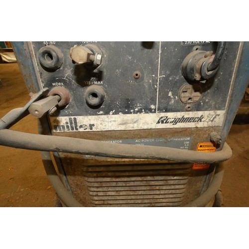 79 - 1 x Miller Interlas Roughneck 1F petrol engine portable welding generator 180amp, 230v, 3.5kva