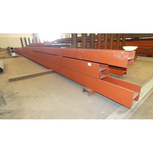 110 - A quantity of various stock steel universal columns mainly 203 x 203mm including lengths at 15.5m, 1... 