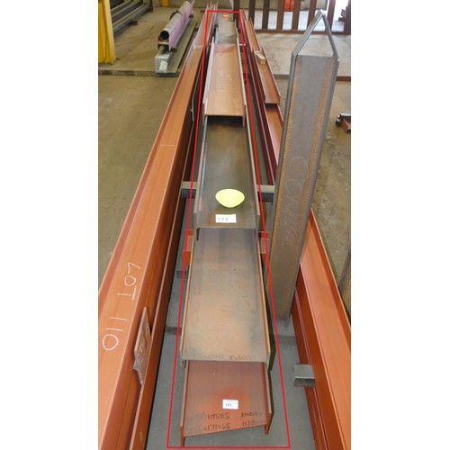 111 - A quantity of various stock steel universal beams including 356 x 171mm and 356 x 127mm. Contents 1 ... 