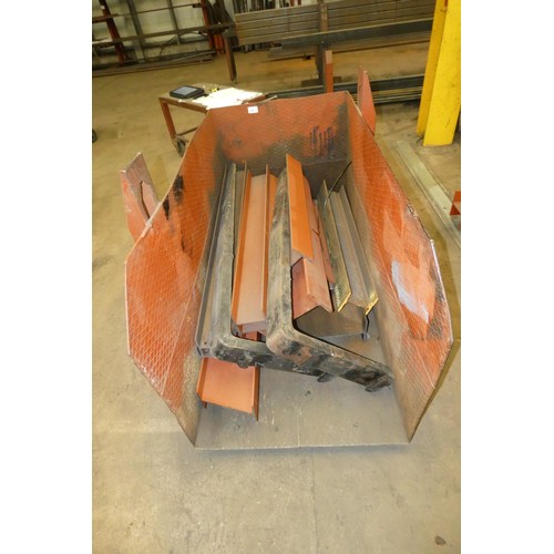 116 - 1 x rectangular metal scrap bin approx 183 x 92 x 117cm high. This scrap bin will be emptied before ... 