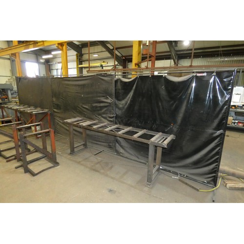 138 - 4 x welding screens - all approx 244 x 183cm