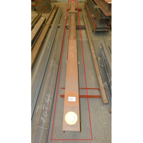 152 - A quantity of various lengths of steel parallel flange channel (PFC) including 200 x 90mm and 180 x ... 