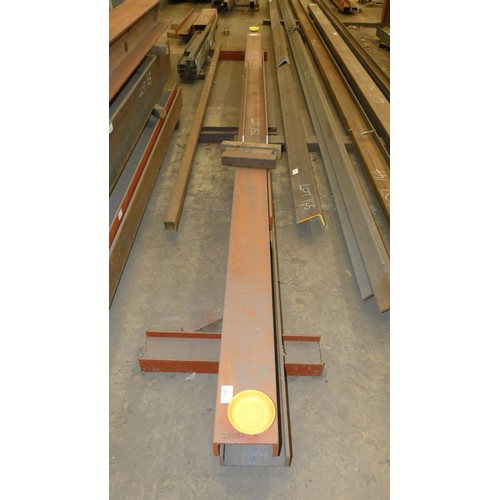 A quantity of various lengths of steel parallel flange channel (PFC ...