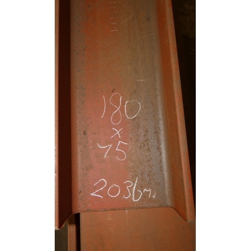 152 - A quantity of various lengths of steel parallel flange channel (PFC) including 200 x 90mm and 180 x ... 