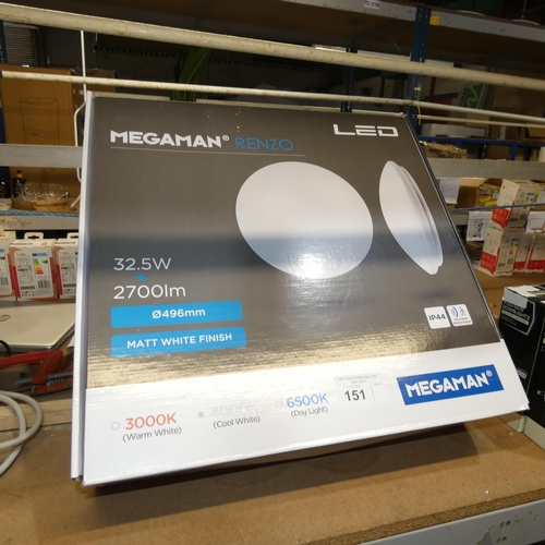 151 - 1 x Megaman Renzo LED round light diameter approx 496mm