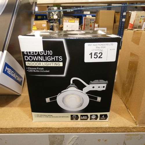 152 - 8 x LED GU10 downlights