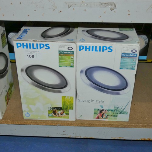 106 - 2 x Philips Eco Moods outdoor recessed spot lights