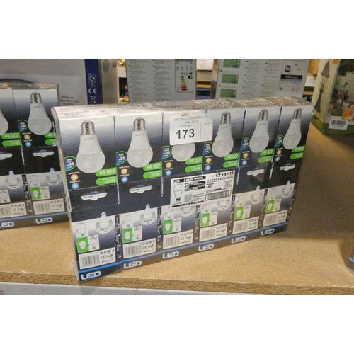 173 - 12 x Supacell LED A60 GLS ES warm white light bulbs