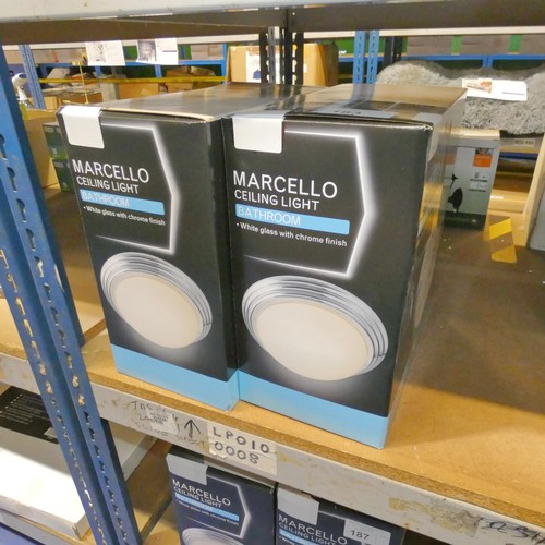 183 - 2 x Marcello bathroom ceiling lights