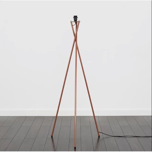 26 - An Ahti 130cm tripod floor lamp base with no shade RRP £21