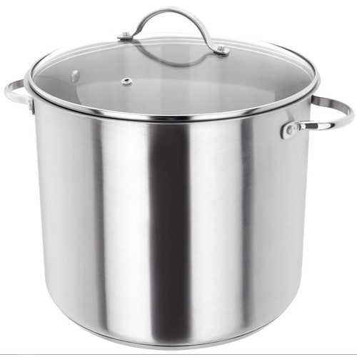 29 - A Judge stainless steel stock pot with twin handles and lid RRP £52