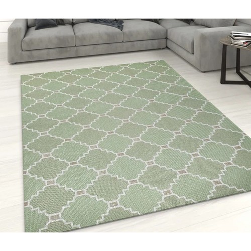 275 - 1 x Viva Rugs Natural green / cream rug approx 153 x 230cm