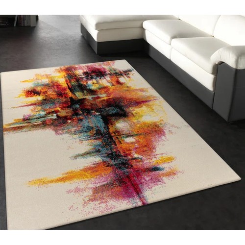 277 - 1 x Paco Home Canvas multicoloured rug approx 120 x 170cm