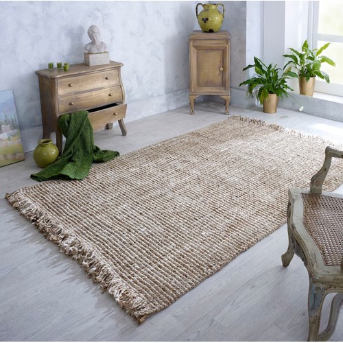 284 - 1 x Lagos Gold Jute rug approx 160 x 230cm