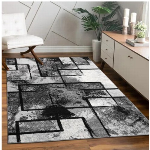 287 - 1 x Paco Home Mondial grey rug approx 120 x 170cm