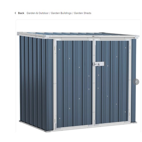 316 - 1 x Outsunny 5ft x 3ft garden storage shed for two bins RRP £163