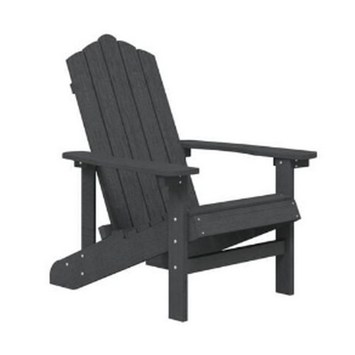 323 - 1 x Vida XL Adirondack garden chair in anthracite HDPE RRP £132