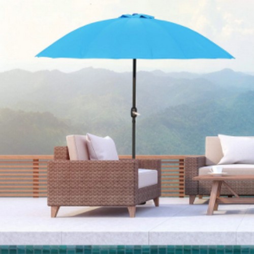 344 - 1 x Aarun 2.5m traditional parasol RRP £71. Please note that no base is included