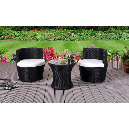 356 - A Dayana round 2-person bistro set with cushions RRP £339