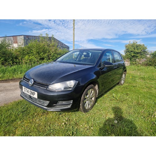 9002 - Volkswagen Golf SE Bluemotion Tech 1.4 TSI 5dr hatchback,  starts, runs and drives.
Registration num... 