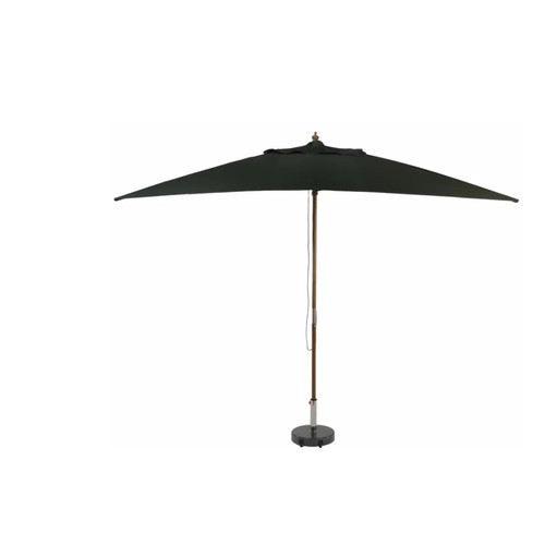 419 - 1 x green rectangular traditional parasol - Please note that no base is included. For clarity the ba... 