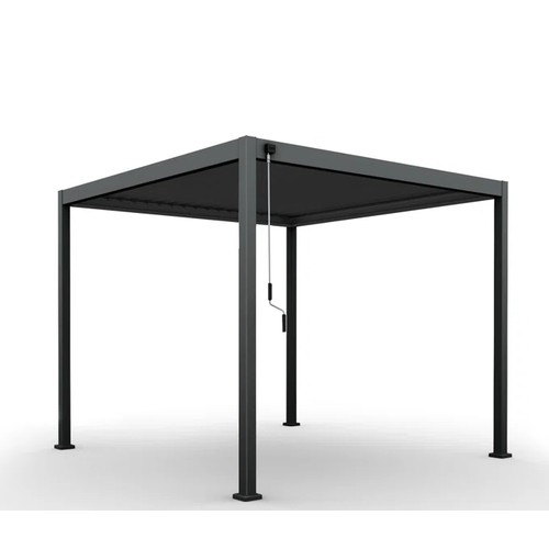 426 - An Aimantas 3m x 3m square powder coated aluminium pergola with galvanized steel louvres RRP £1369. ... 