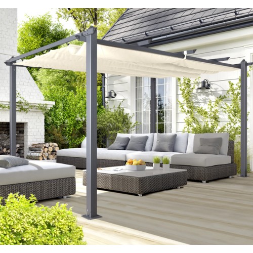 429 - 1 x Acorn aluminium pergola gazebo RRP £439