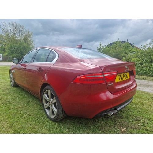 9004 - Jaguar XE Diesel saloon 2.0D (180) Portfolio Auto, starts, runs and drives.
Registration number: T11... 