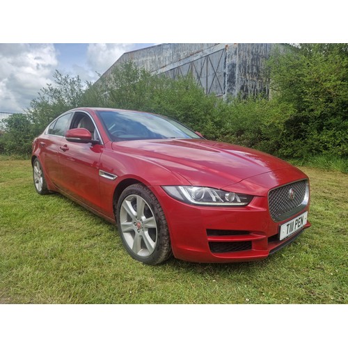 9004 - Jaguar XE Diesel saloon 2.0D (180) Portfolio Auto, starts, runs and drives.
Registration number: T11... 