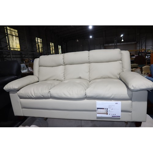 480 - A Wade Logan three seater faux leather sofa RRP £539. Please note that this sofa has two left arm to... 