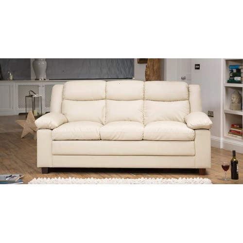 480 - A Wade Logan three seater faux leather sofa RRP £539. Please note that this sofa has two left arm to... 