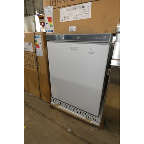 1092 - A commercial under counter freezer by Tefcold type Uf200vs, unused boxed