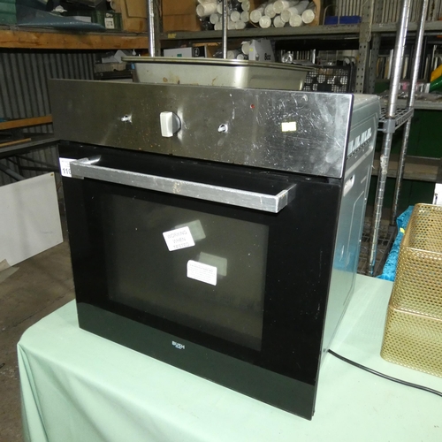 1109 - An electric integrated single door oven by Bush - trade. Tested Working
