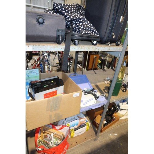 2095 - A quantity of various items including a suitcase, a bags, a Ritar SG12-100D smart solar generator, a... 